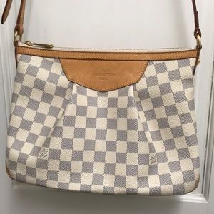 Louis Vuitton Siracusa PM Damier Azur shoulder bag